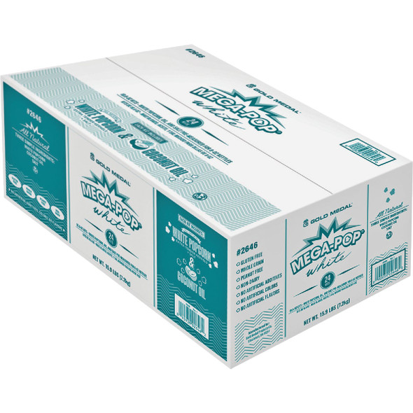 Gold Medal Mega Pop 8 Oz. All Natural White Popcorn Kit (24 Kits) 2646 980833