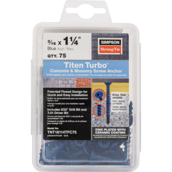 75 3/16x1-1/4 Flat Screw