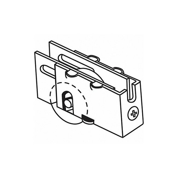 Manufacturer Varies Patio Door Roller Assembly 2-1/2"L, Steel Plated 9-273