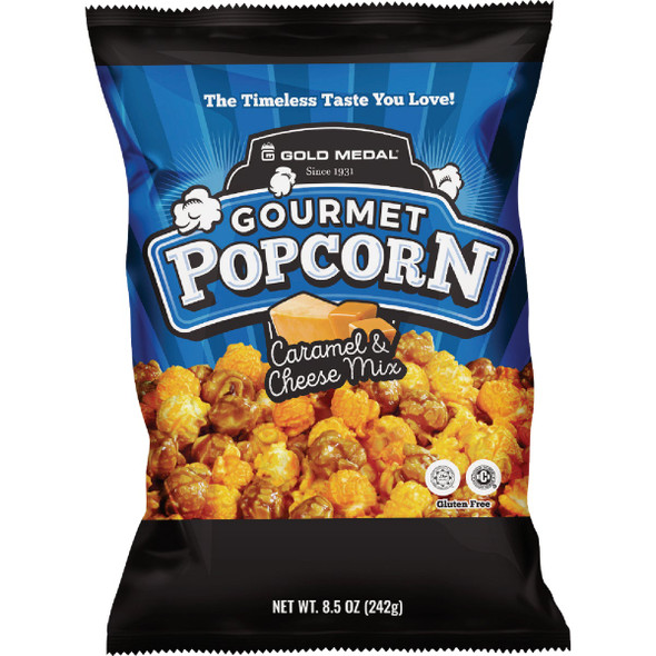Gold Medal Gourmet 8.5 Oz. Caramel & Cheese Popcorn Mix 3739 Gold Medal Gourmet 8.5 Oz. Caramel & Cheese Popcorn Mix 3739