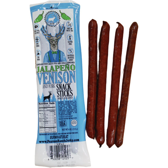 Pearson Ranch Jerky 4oz Vnsjlpno Snack Stick VJP4-C-CAD Pack of 6