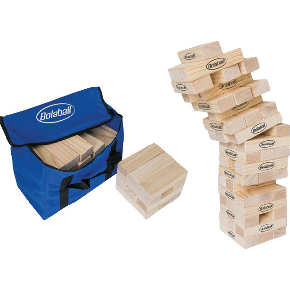 Ergode Bolaball Giant Wooden Tumbling Blocks Backyard Game Set 317578-F