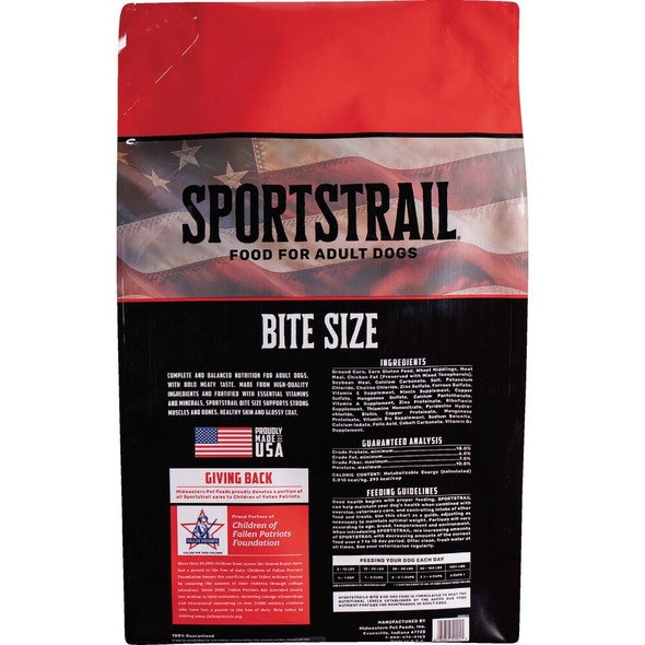 Sportstrail 50 Lb. Meat Flavor Bite Size Adult Dry Dog Food 348125 713352