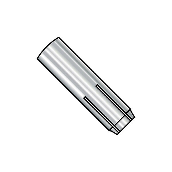 Short Drop-In Anchor, 3/8" Dia, 16" L, Stainless Steel Plain, 50 PK