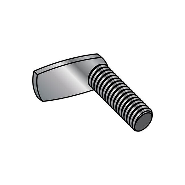 Weld Stud, 3/8"-16, 1.609 in, Bottom Projection, Steel, Plain Finish, 1000 PK