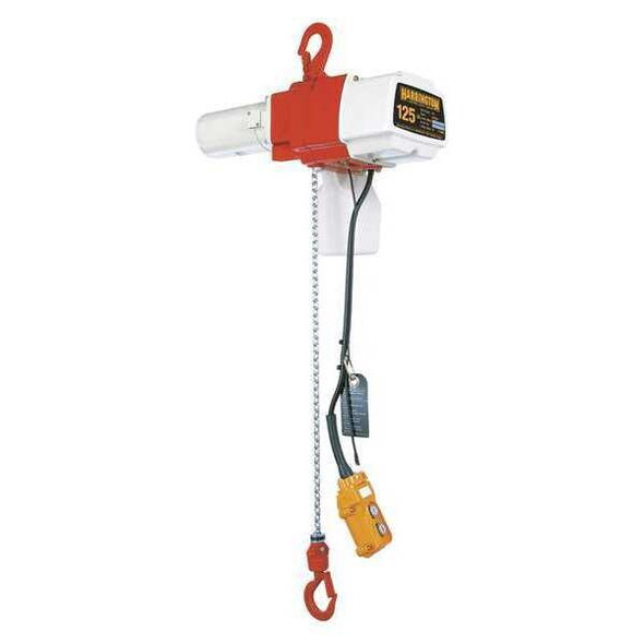 Harrington Electric Chain Hoist,125 lb.,10 ft.,120 ED125DS-10 Harrington Electric Chain Hoist,125 lb.,10 ft.,120 ED125DS-10