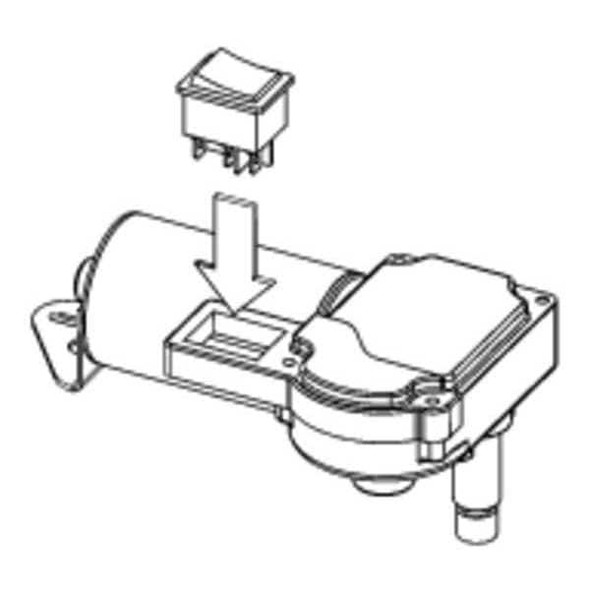 Autotex Wiper Motor,3-1/2" Shaft,Heavy Duty 4R3.24.R110D