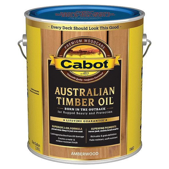 Cabot Stain,Amberwood,Toned Flat,1gal 140.0019457.007