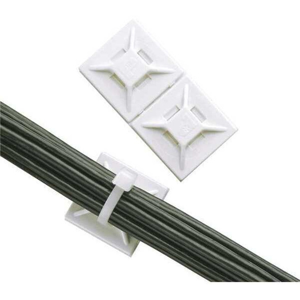 Panduit Cable Tie Base,Adhesive Backed,PK100 ABMM-AT-C0