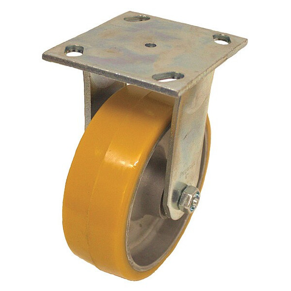 NSF-Listed Plate Caster,1250 lb. Ld Rating,Roller