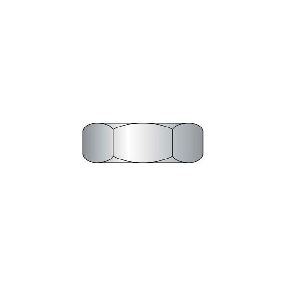 Hex Lock Nut - 7/16-14 - Med Carbon Steel - Zinc & Wax CR+3 - Grade C Pack of 10