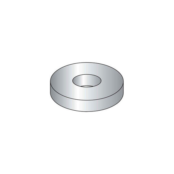 Flat Washer - 1/4"" - Low Carbon Steel - Zinc Clear CR+3 - USS - Pkg of 100 - BB