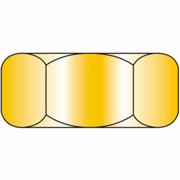 Finished Hex Nut - 1/4-20 - Low Carbon Steel - Zinc CR+3 - UNC - Pkg of 100 - Br