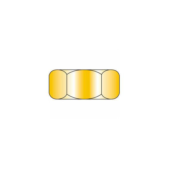 Finished Hex Nut - 3/8-16 - Low Carbon Steel - Hot Dip Galvanized - UNC Pack of