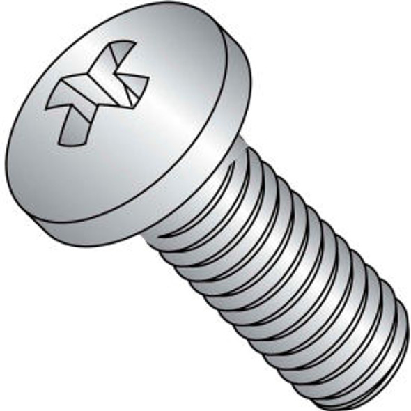 Machine Screw - M3 x 0.5 x 8mm - Phillips Pan Head - Class 4.8 - Steel - Zinc -