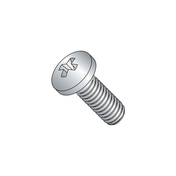 Machine Screw - M6 x 1.00 x 16mm - Phillips Pan Head - Class 4.8 - Steel - Zinc