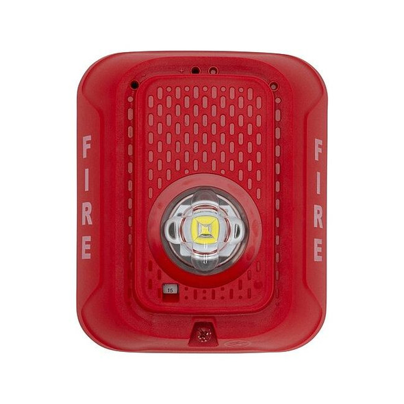 System Sensor Fire Alarm Strobe, Indoor, Plastic, Red SRLED