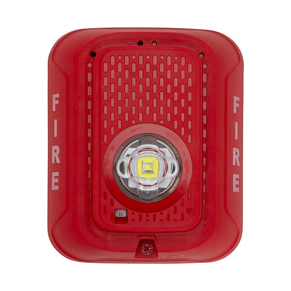 System Sensor Fire Alarm Strobe,Indoor,Plastic,Red SRLED