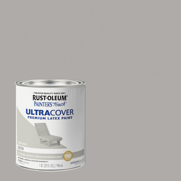 Painter's Touch Qt Sat Stn Gray Paint 267335