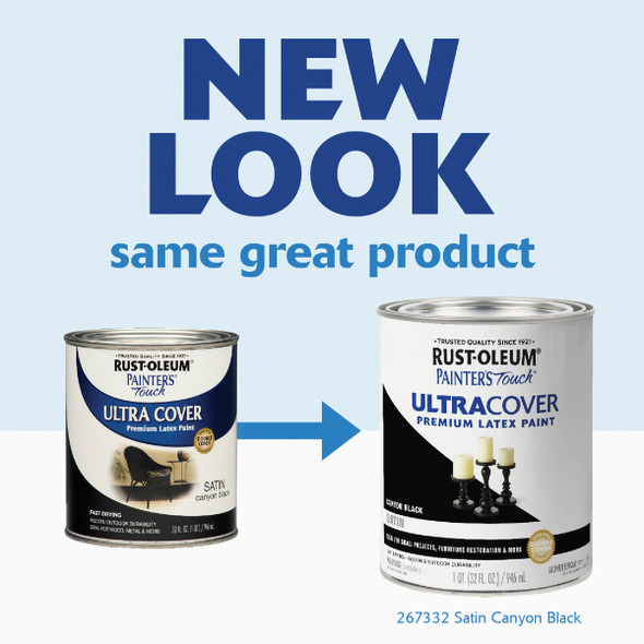Painter's Touch Qt Sat Cany Blk Paint 267332 782356