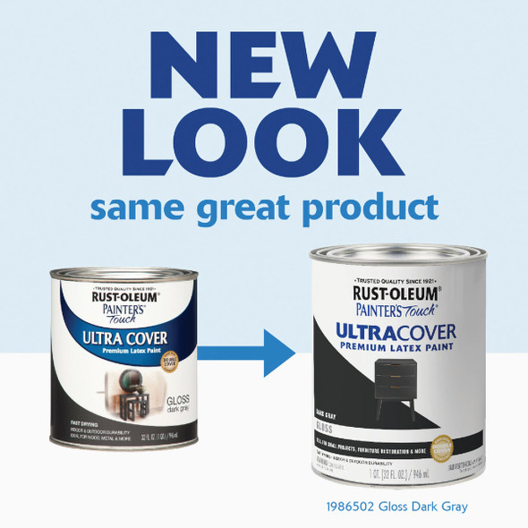 Painter's Touch Qt Gls Drk Gray Paint 1986502 781663
