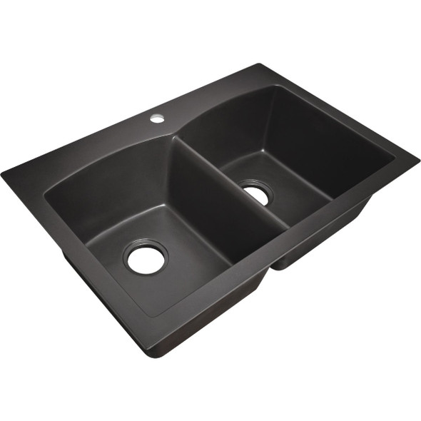 CMI 33x22x9 Dbl Blkgrnt Sink 132-6458