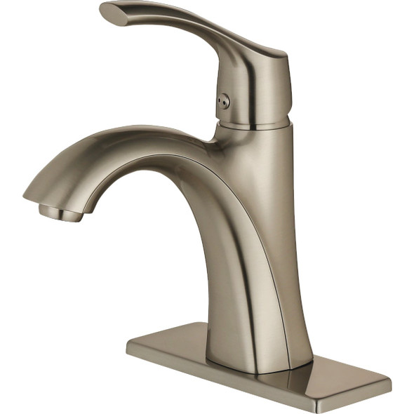 Compass Manufacturing 3162BN Brushed Nickel 1-Handle Bathroom Faucet With Popup