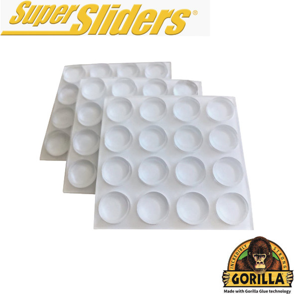 Gorilla Super Sliders 1/2 In. Bumper (48-Piece) 4215824BG