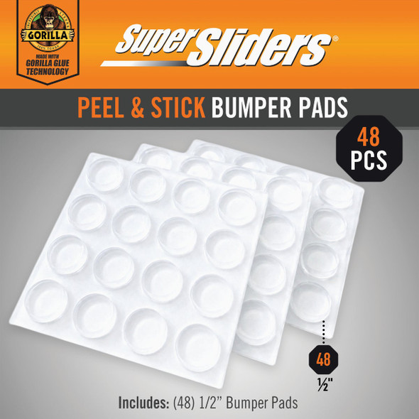 Gorilla Super Sliders 1-2 In. Bumper (48-Piece) 4215824BG 208200