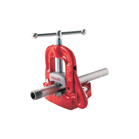 Bench Yoke Vise, Cast Iron, 6 in Pipe Capacity
