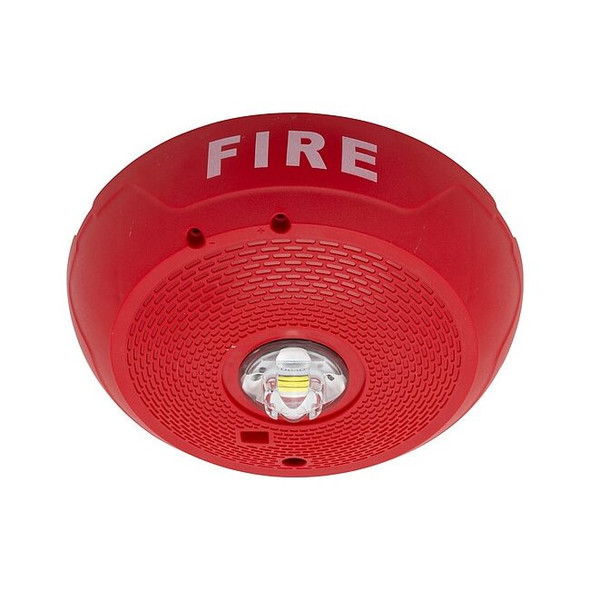 System Sensor Fire Alarm Strobe, Indoor, Plastic, Red SCRLED