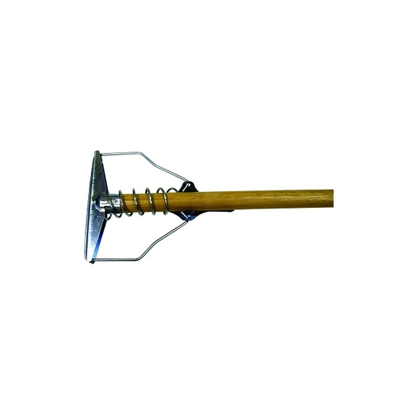 Wet Mop Handle, Wood, 54 in L, Wing Nut Type Pack of 6