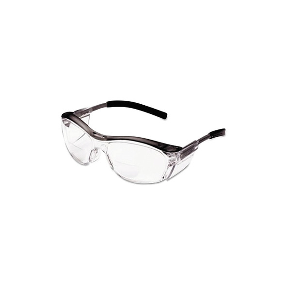 Nuvo™ Reader Protective Eyewear, +2.5 Diopter, Clear Anti-Fog Lens, Gray Frame Pack of 20