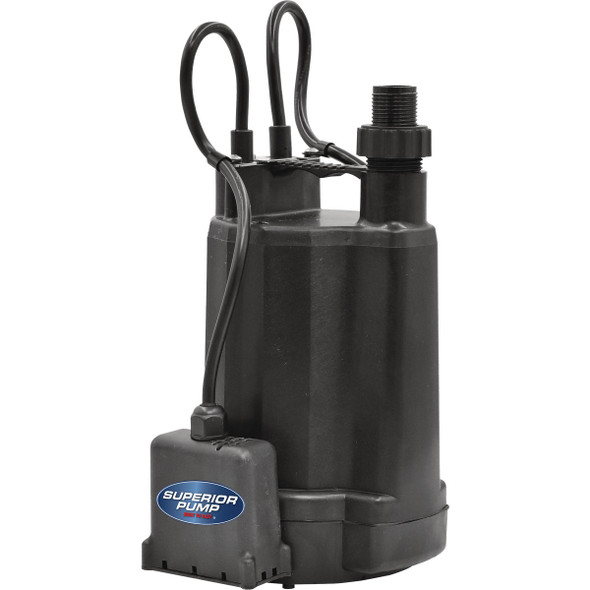 Superior Pump 1/4 HP Thermoplastic Automatic Utility Pump 91246