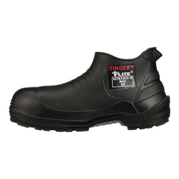Tingley Unisex Flite Rubber Shoe, Composite Toe, 6 in Height, Black, M6/W8 27211