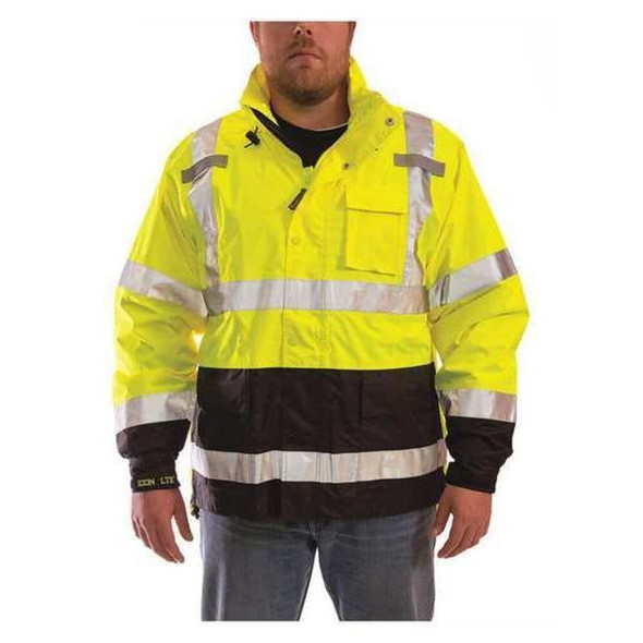 Tingley Men's Jacket, Polyurethane-Polyester, Green; Yellow, 4XL J27122