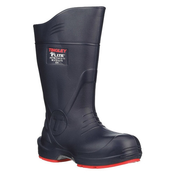 Tingley Men's Flite Tall Rubber Boots, Composite Toe, 15" Height, Blue, 15 26256
