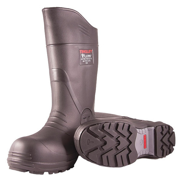 Tingley Men's Flite Tall Rubber Boots, Composite Toe, 15" Height, Black, 6 27251