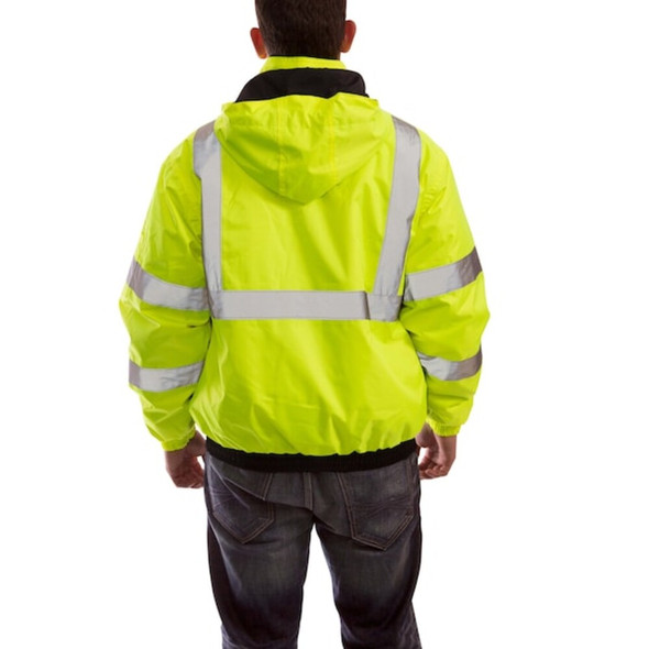 Tingley Jacket, Polyester, Class 3 R, Green; Yellow, 2XL J26112.2X