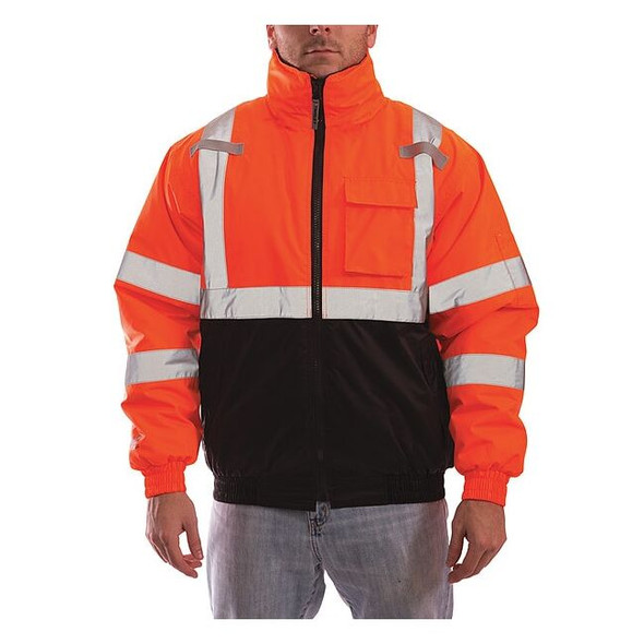 Tingley Jacket, Polyester, Class 3 R, Orange, XL J26119