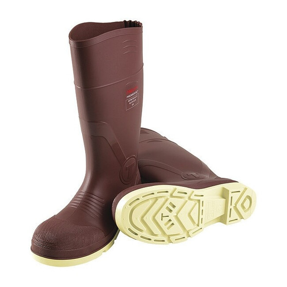 Men's Premier G2 Tall Rubber Boot, Composite Toe, 15" Height, Brick Red, 12