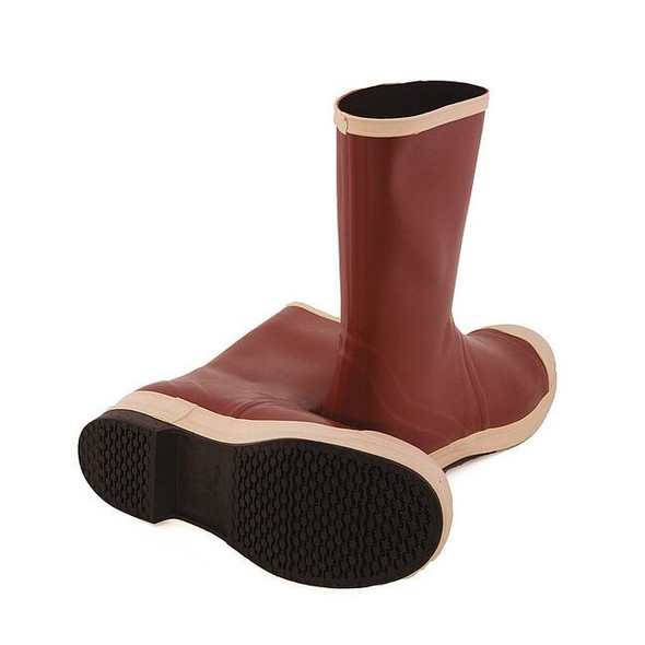 Men's Pylon Mid Rubber Boots, Steel Toe, 12-1/2" Height, Brick Red, 14