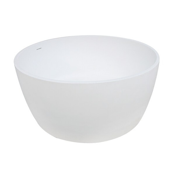 Kingston Brass VRTRS515124 51" Solid Surface White Ston VRTRS515124