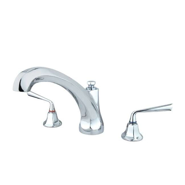 Kingston Brass Roman Tub Faucet, Polished Chrome, Deck Mount KS4321ZL