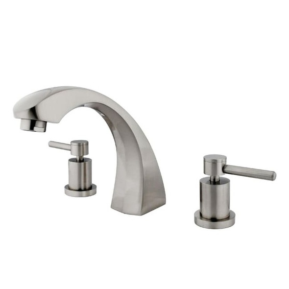 Kingston Brass Roman Tub Faucet, Brushed Nickel, Deck Mount KS4368DL
