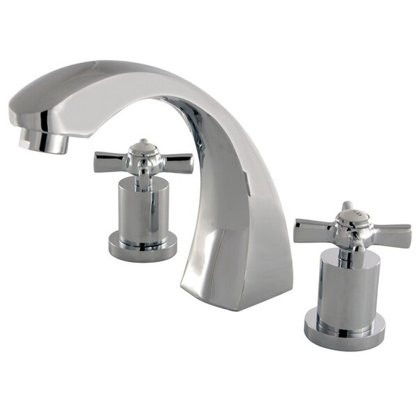 Kingston Brass Roman Tub Faucet, Polished Chrome, Deck Mount KS4361ZX