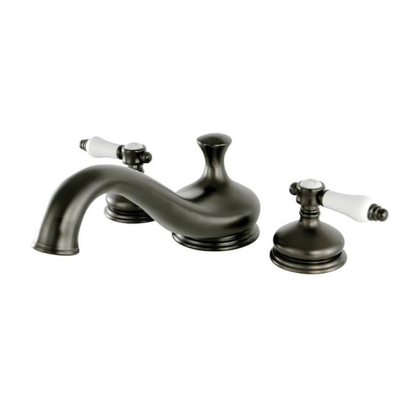 Kingston Brass Roman Tub Faucet, Oil Rubbed Bronze, Deck Mount KS3335BPL