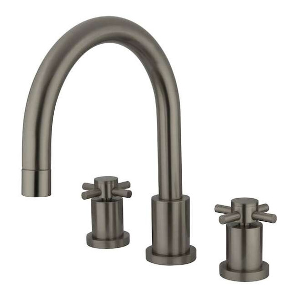 Kingston Brass Roman Tub Faucet, Brushed Nickel, Deck Mount KS8328DX