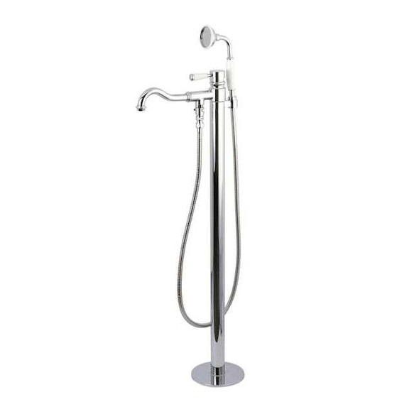 Kingston Brass Freestanding Tub Faucet, Polished Chrome, Freestanding KS7131DPL
