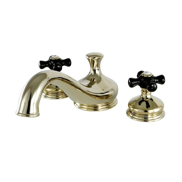 Kingston Brass KS3332PKX Roman Tub Filler with Cross Handle KS3332PKX